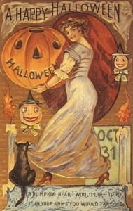vintage-halloween-pumpkin-woman-black-cathalloween-trick-treat-apple-crystallia-ingolden.gr